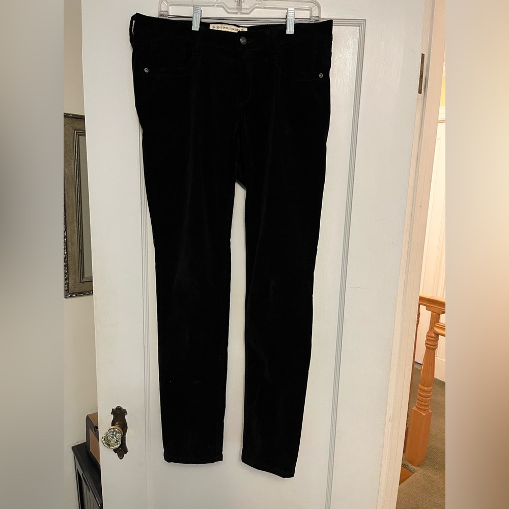 French Connection Black Velvet Skinny “Jeans”